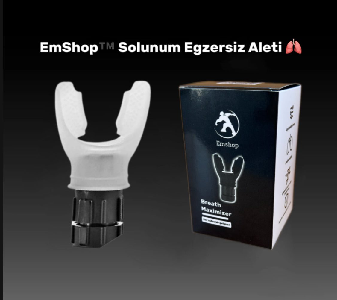 EmShop™ Solunum Egzersizi + Ücretsiz kullanım rehberi (Beyaz)
