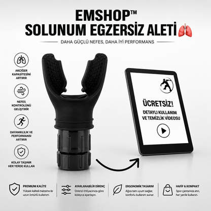 EmShop™ Solunum Eğitmeni + Ücretsiz kullanım rehberi